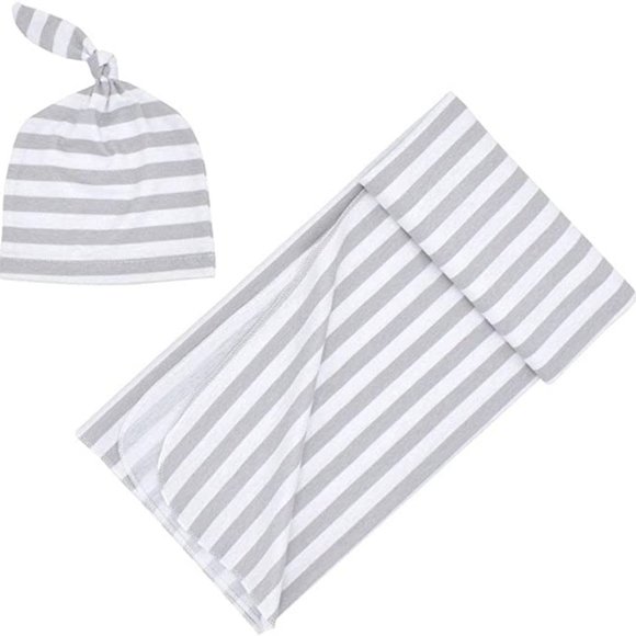 Matching Sets Baby Swaddle Blanket Hat Blanket Newborns Infants